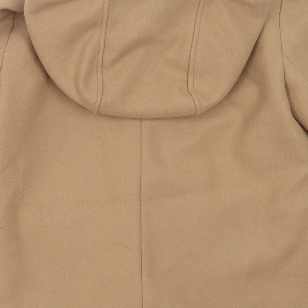 Brand and care label for Primark women’s beige jacket, size UK 8, zip