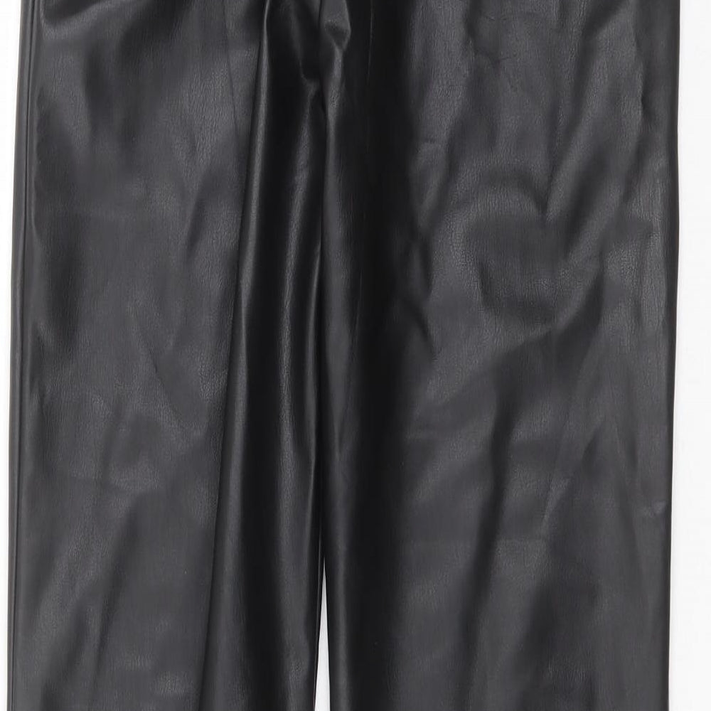 Womens UK Size 30 in Preworn Regular Fit Black Trousers