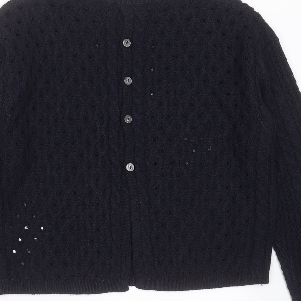 Womens UK Size 10 Marks and Spencer Blue Pullover Jumper