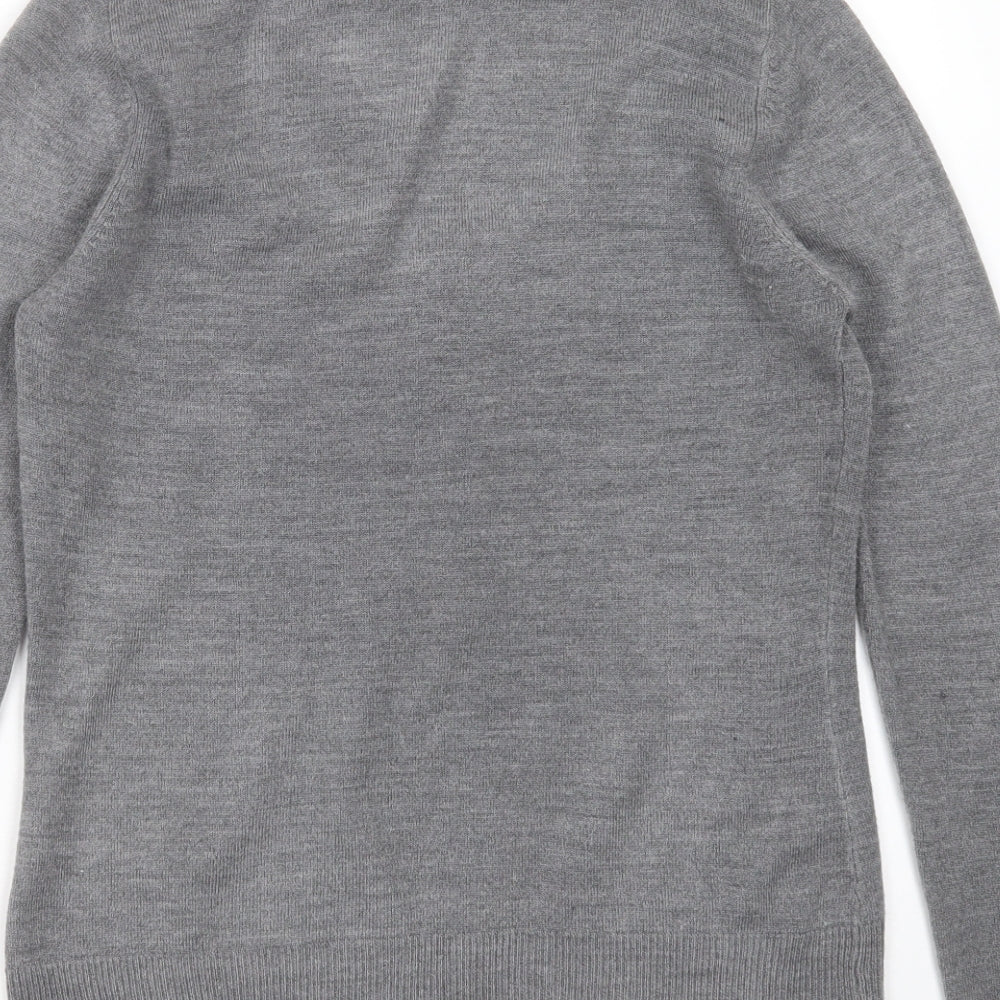 Womens UK Size 12 Marks and Spencer Grey Pullover Jumper