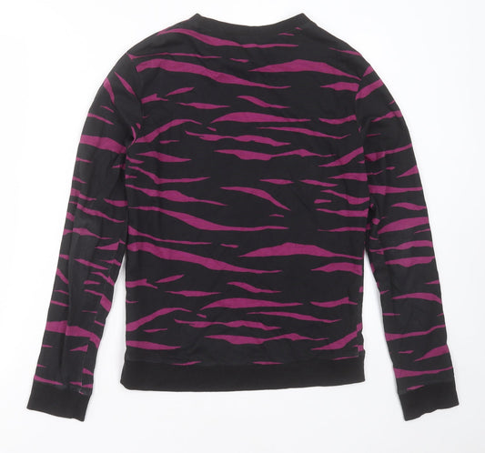Womens UK Size XS Divided by H&M Black Pullover Sweatshirt