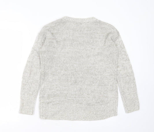 Womens UK Size S New Look Grey Pullover Jumper