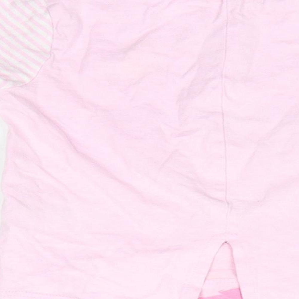 Matalan Baby Pink 100% Cotton Basic Casual Size 12-18 Months Round Neck