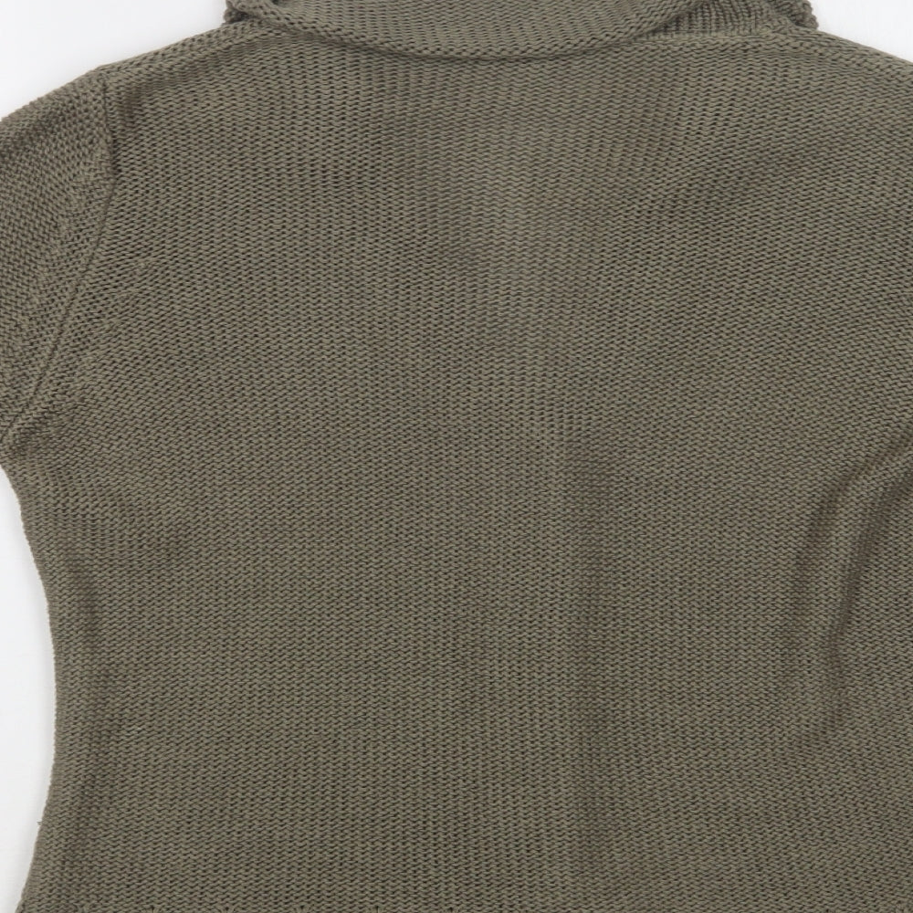 Womens UK Size L Per Una Green Cardigan Jumper