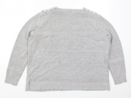 Womens UK Size 14 Marks and Spencer Grey Pullover Jumper