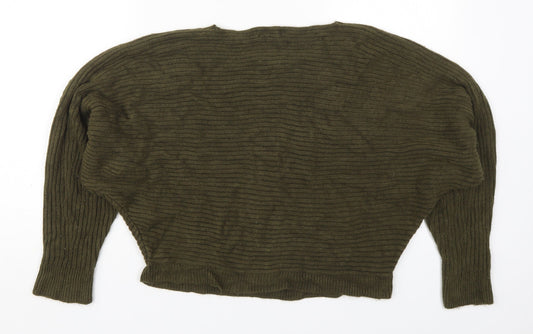Womens UK Size S New Look Green Pullover Jumper