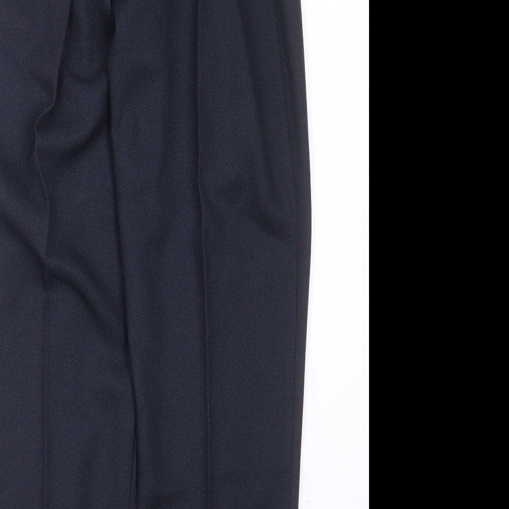 Womens UK Size S Preworn Regular Fit Blue Trousers