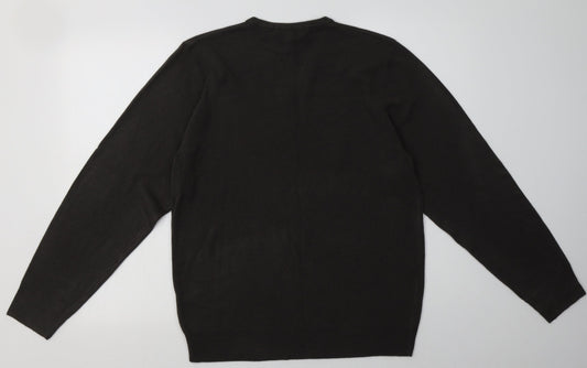 Mens UK Size M Marks and Spencer Grey Pullover Sweatshirt