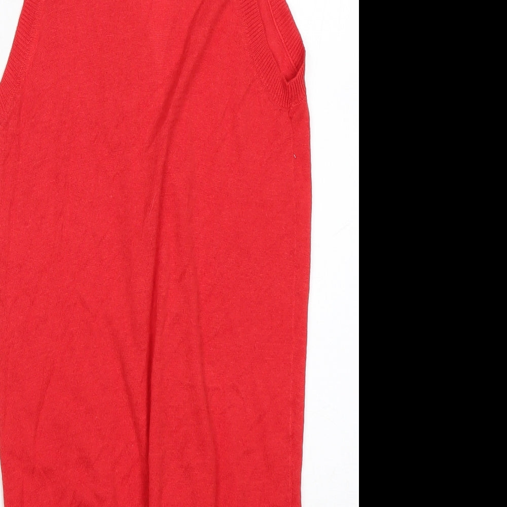 Womens UK Size 8 Atmosphere Red Cardigan Jumper
