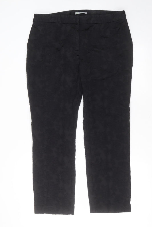 Womens UK Size 36 in Marks and Spencer Regular Fit Black Trousers