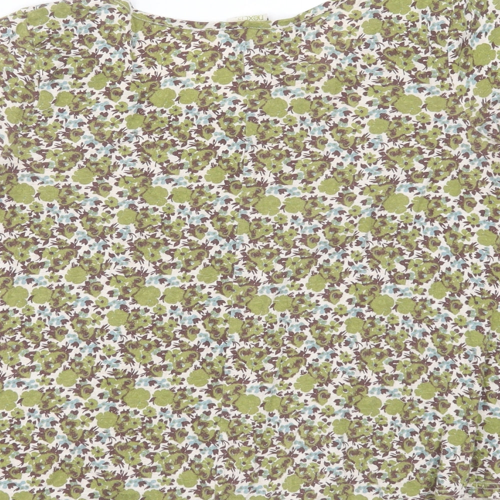 Womens UK Size 12 NEXT Green Basic T-Shirt