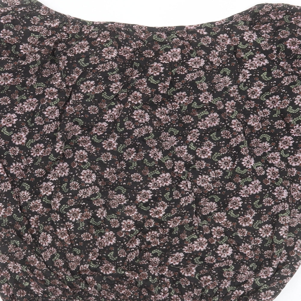Womens UK Size 12 New Look Black Basic Blouse