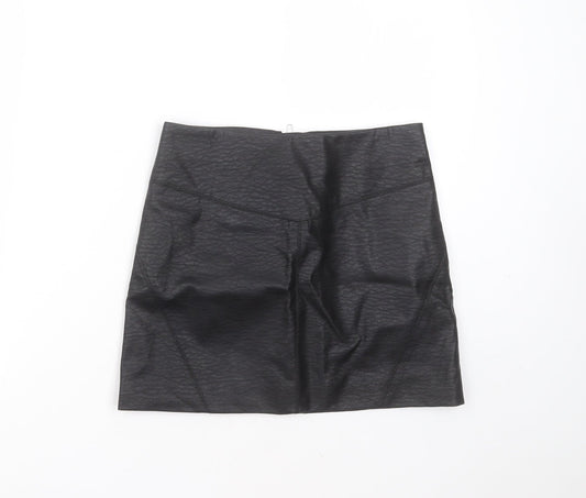 Divided by H&M Womens Black Viscose Mini Skirt Size 6