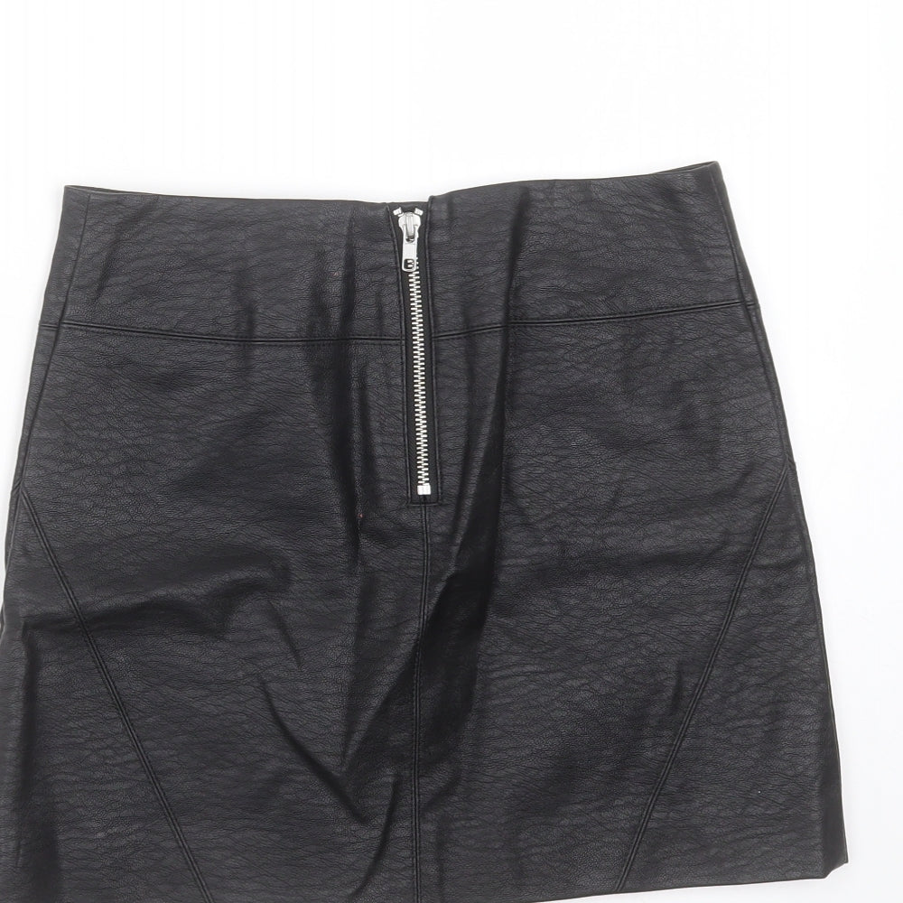 Divided by H&M Womens Black Viscose Mini Skirt Size 6