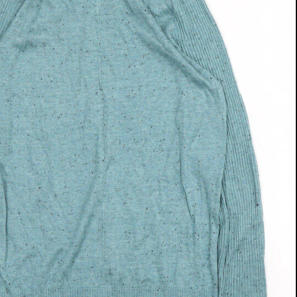 Primark Womens Green V-Neck Polyester Pullover Jumper Size 8