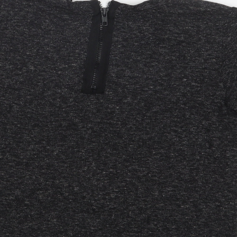Womens UK Size 8 Topshop Grey Pullover Jumper