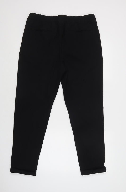 Womens UK Size L H&M Regular Fit Jegging Black Trousers