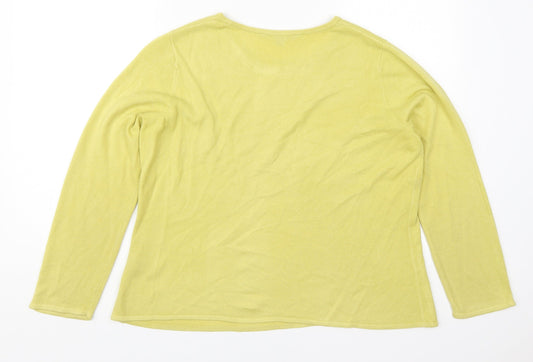 Womens UK Size 16 Bonmarché Green Pullover Jumper