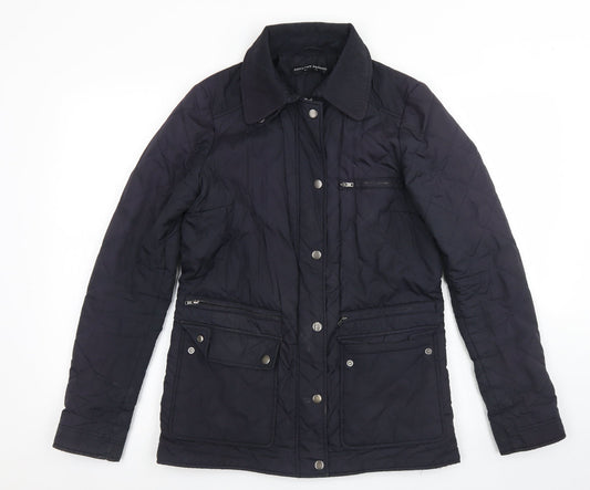 Womens UK Size 8 Dorothy Perkins Blue Pea Coat