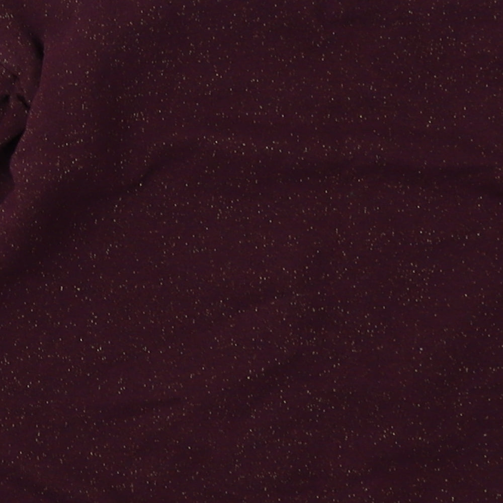 George Girls Purple Cotton Pullover Sweatshirt Size 8-9 Years Pullover