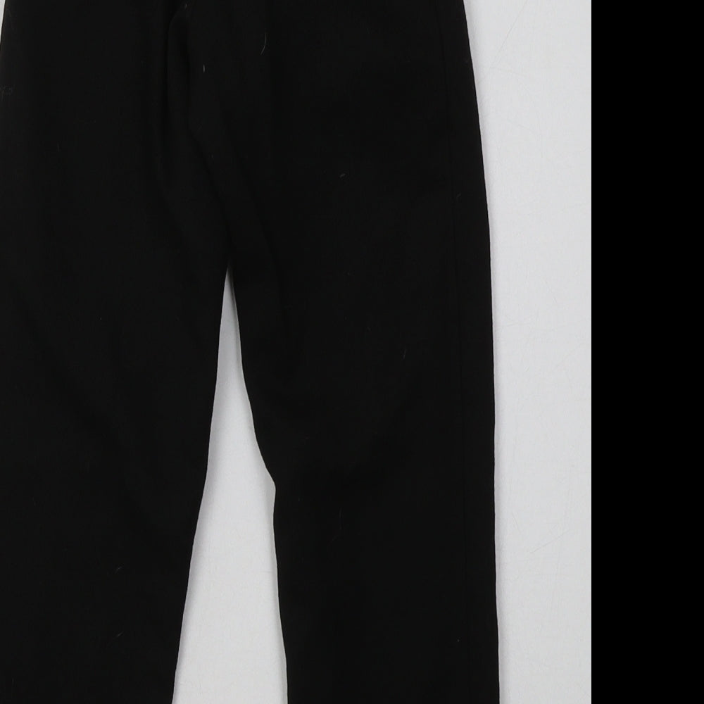 George Boys Black Polyester Capri Trousers Size 5-6 Years Regular Hook & Eye - School Wear