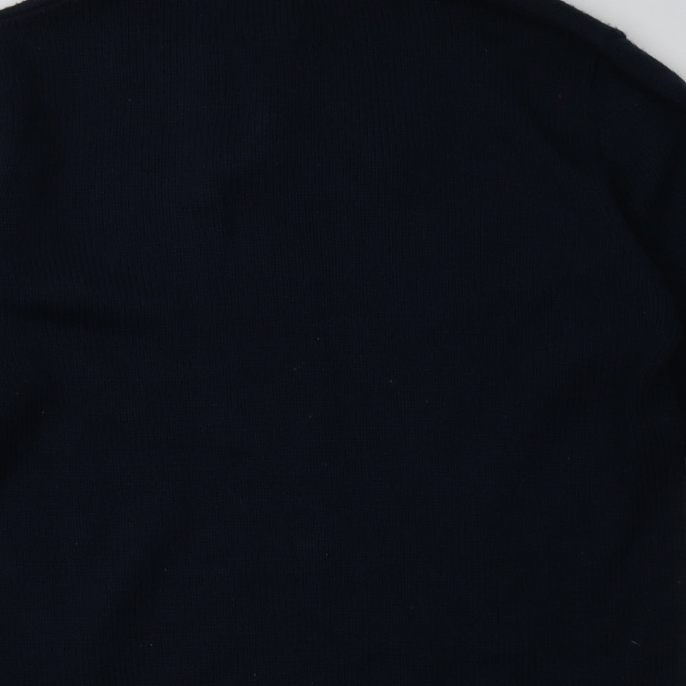 Ambrose Mens Blue Acrylic Pullover Sweatshirt Size M