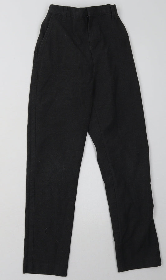 Sainsburys Boys Grey Polyester Capri Trousers Size 10 Years Regular Hook & Eye - School Wear