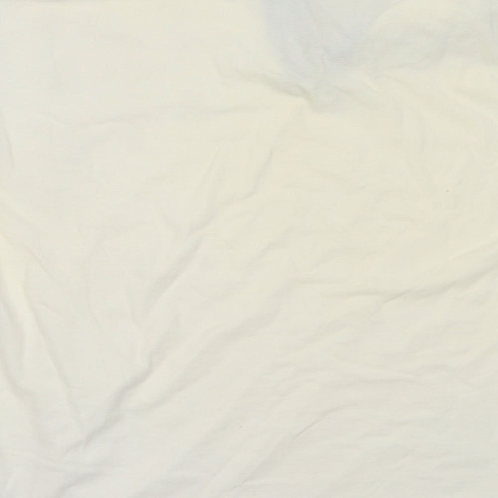 Preworn Mens Ivory Cotton Polo Size L Collared