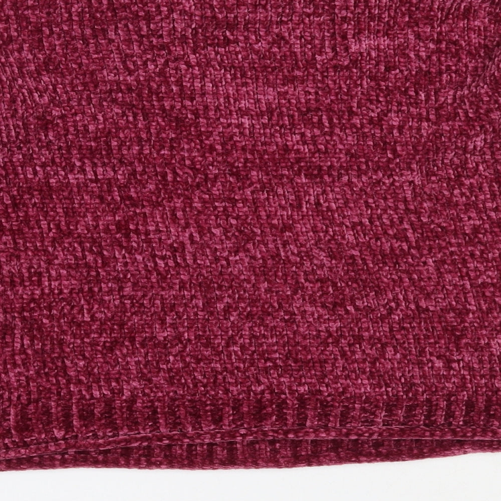 Matalan Girls Purple Round Neck Polyester Pullover Jumper Size 13 Years