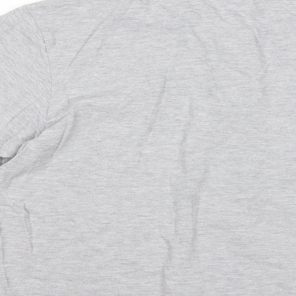 STH Shore Mens Grey Cotton Polo Size L Collared