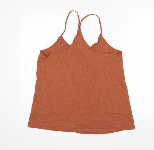 Womens UK Size L H&M Brown Basic Tank