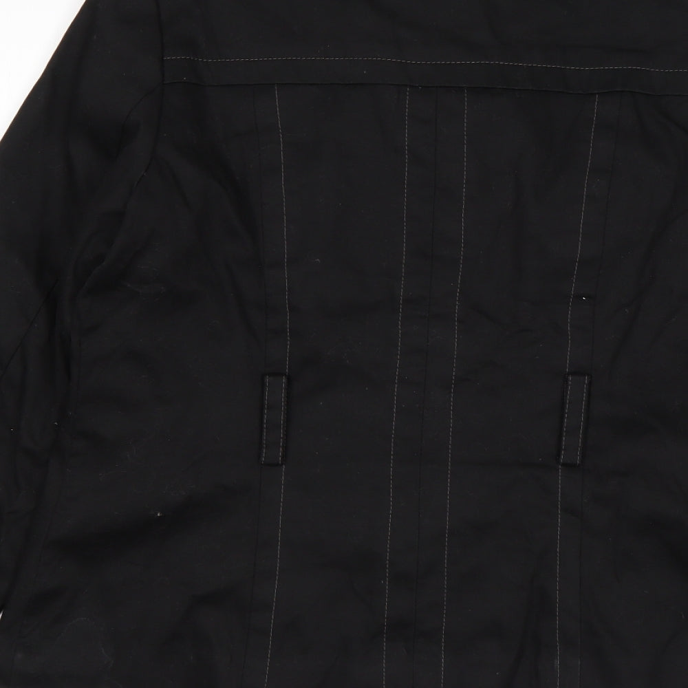 Brand and care label for Marks & Spencer women’s black jacket, size UK 12