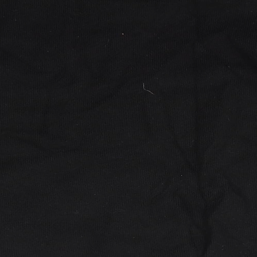 F&F Womens Black High Neck Viscose Pullover Jumper Size 12