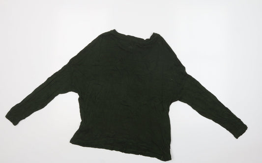 Womens UK Size S Stradivarius Green Pullover Jumper