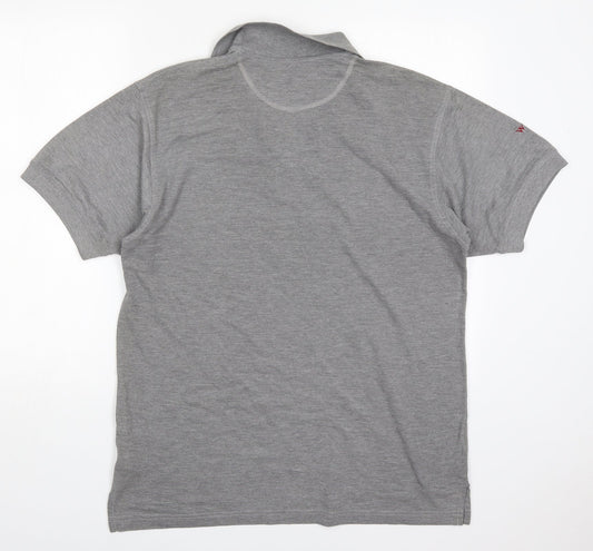 Kustom Kit Mens Grey Polyester Polo Size L Collared Pullover - W