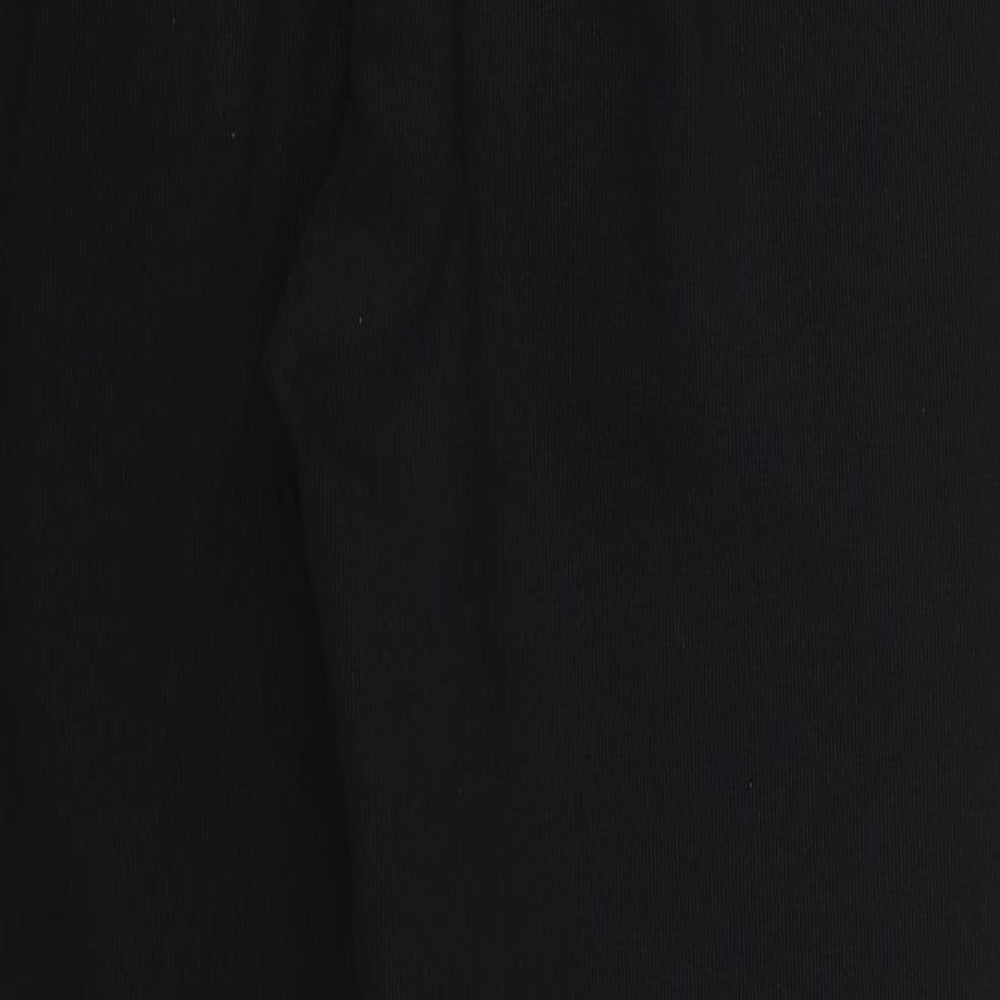 Womens UK Size 12 Preworn Regular Fit Black Trousers