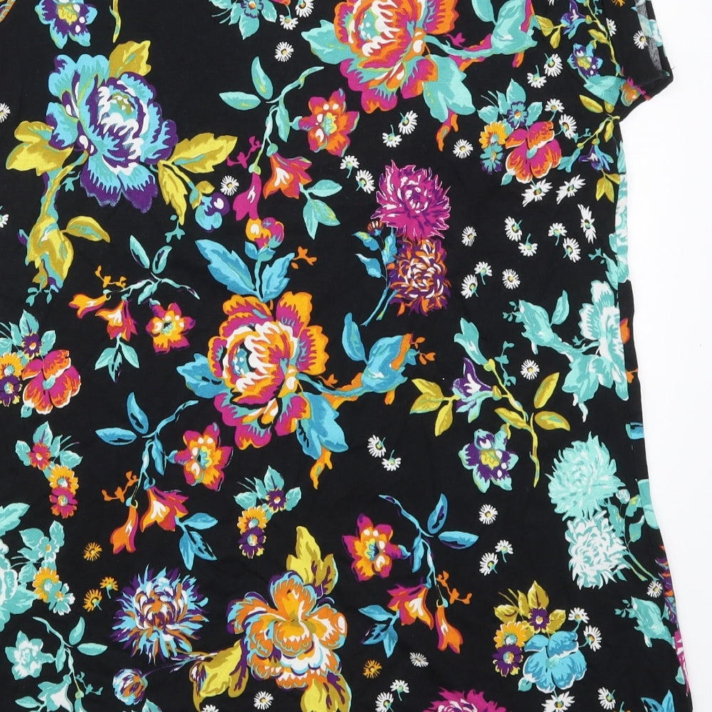 George Womens Multicoloured Floral Viscose Basic T-Shirt Round Neck