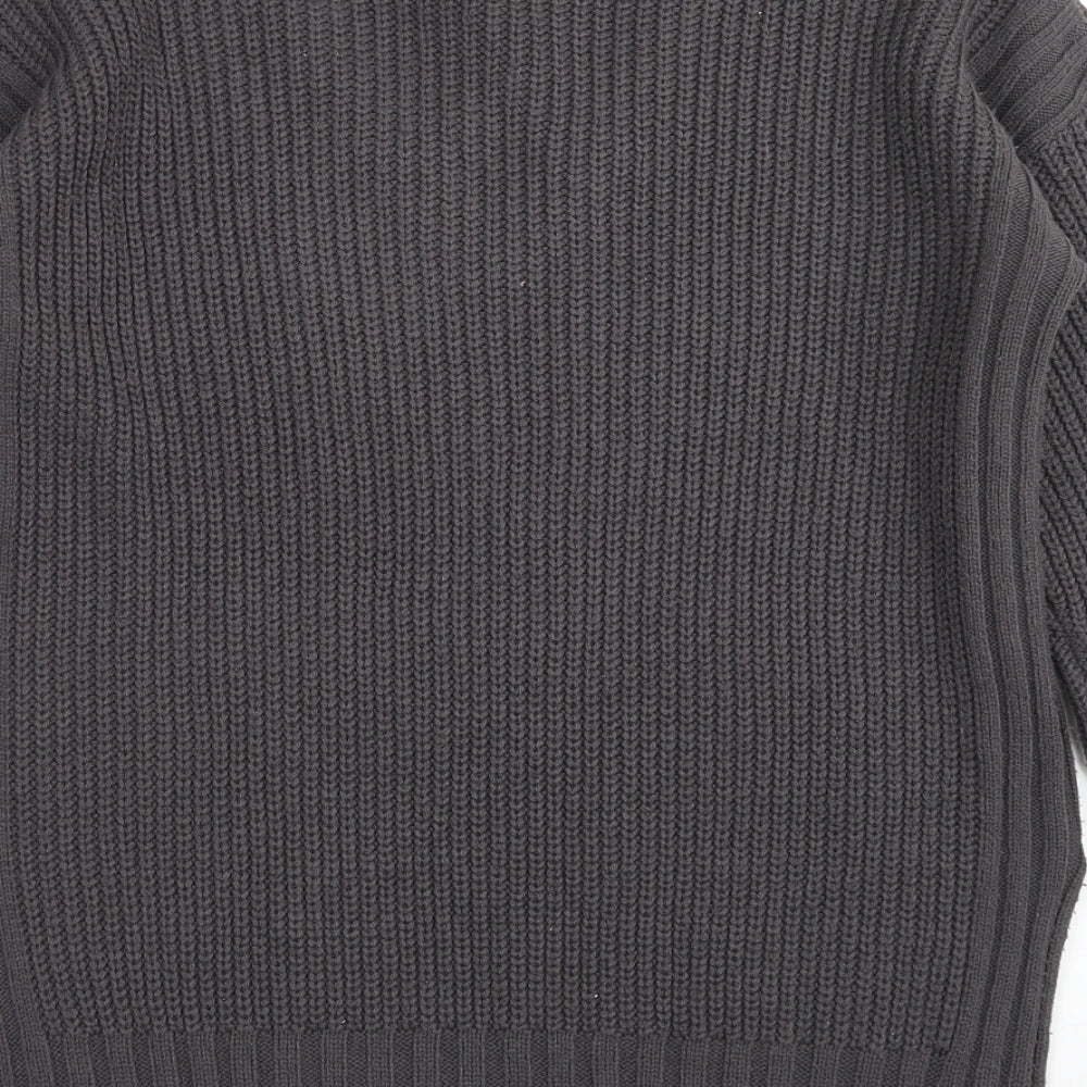 Womens UK Size M Papaya Grey Pullover Jumper