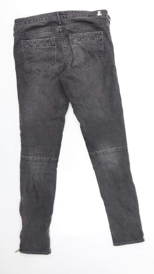 Womens UK Size 29 in H&M Regular Fit Skinny Grey Jeans