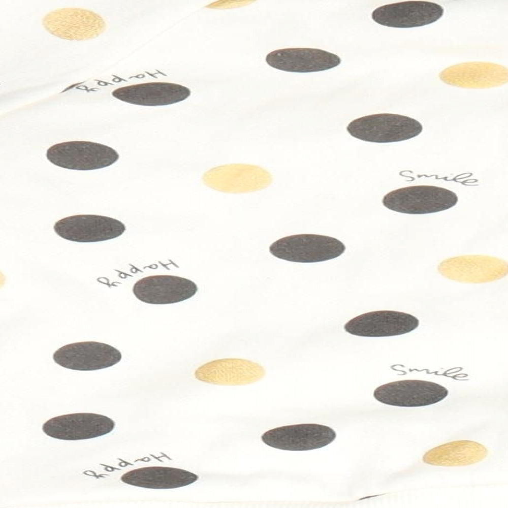 Brand and care label for Primark Baby Ivory Polka Dot Cotton jumper, size 12-18, Months