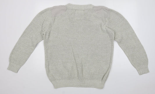 Matalan Mens Beige Crew Neck Cotton Pullover Jumper Size L