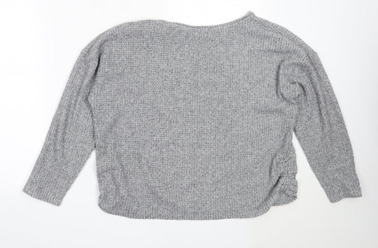 Womens UK Size L Papaya Grey Pullover Jumper