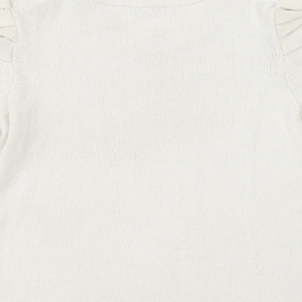 Womens UK Size 10 NEXT Ivory Pullover Jumper