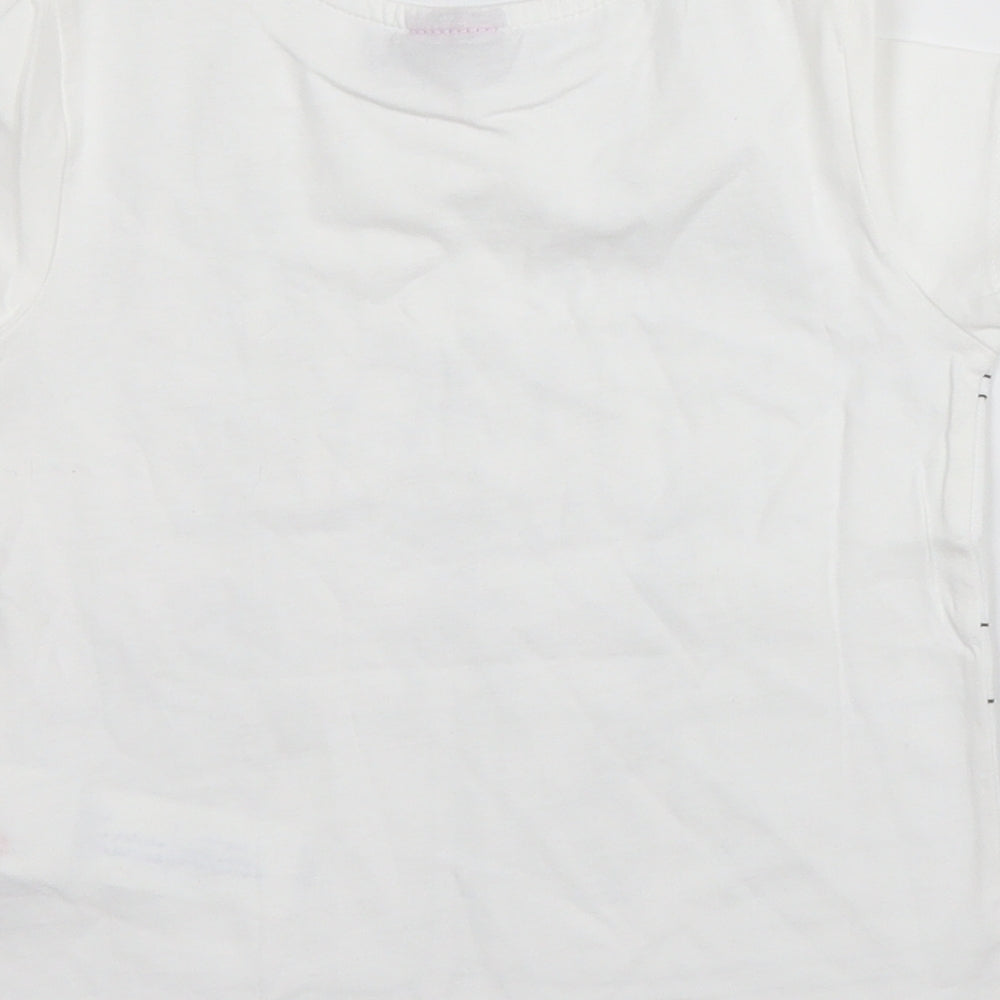Sergent Major Boys White Cotton Basic T-Shirt Size 2 Years Round Neck