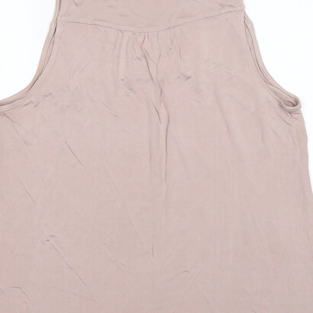 Womens UK Size L H&M Pink Basic Blouse