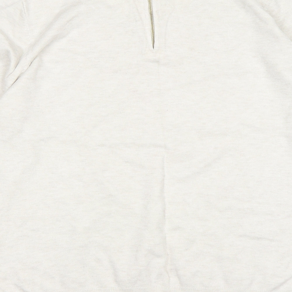Womens UK Size 18 Papaya Beige Pullover Jumper