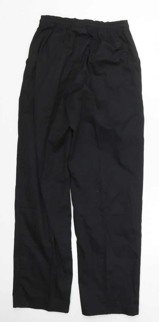 Premier Mens Black Polyester Trousers Size S L30 in Regular