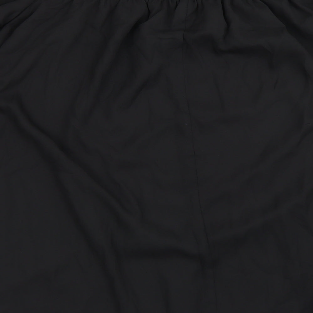 Womens UK Size 3XL Zanzea Black Basic Blouse