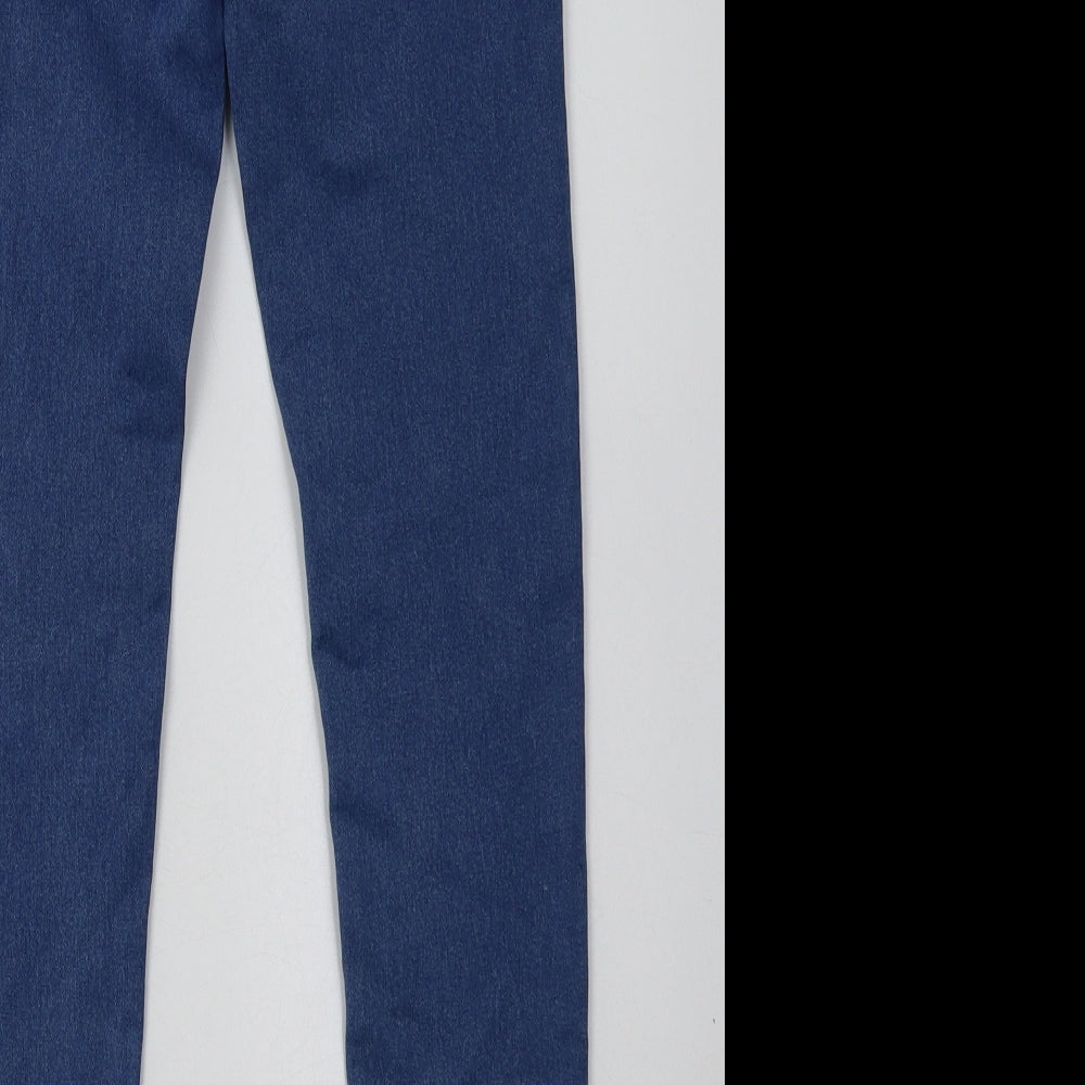 Primark Womens Blue Cotton Skinny Jeans Size 6 L30 in Regular Button