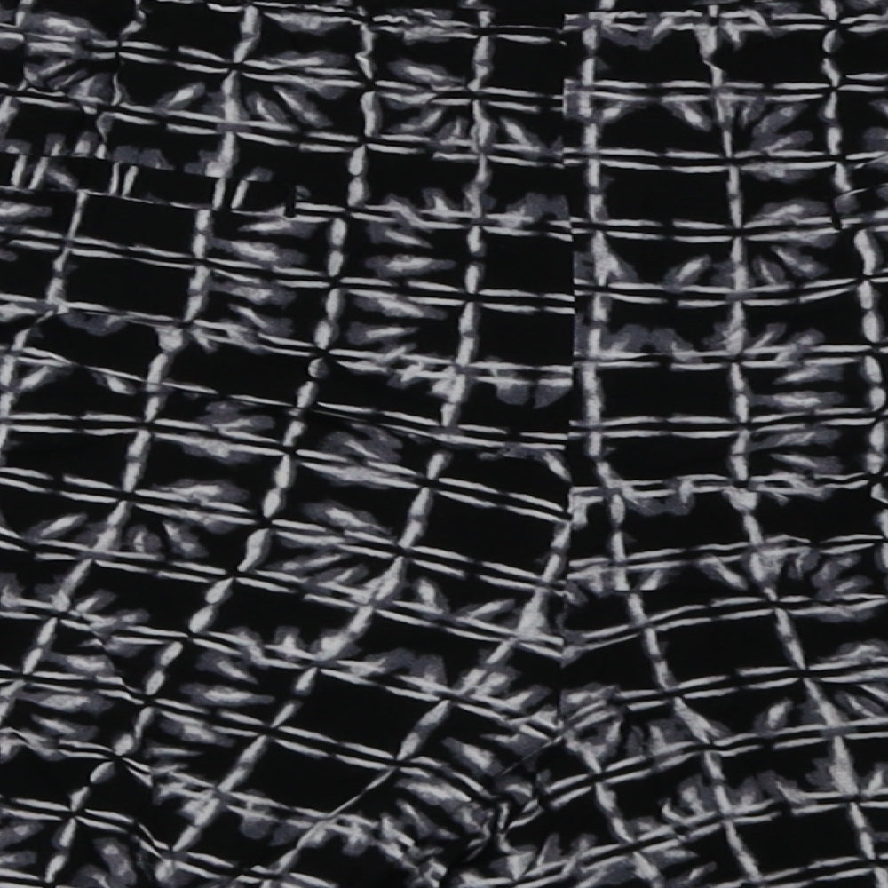 Gap Womens Black Geometric Viscose Sweat Shorts Size L L4 in Regular